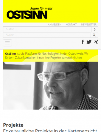 Ostsinn Raum für mehr St.Gallen Schweiz Plattform für Nachhaltigkeit Drupal ostsinn.ch