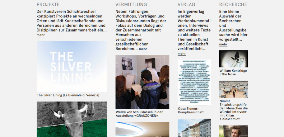Kunstverein Schichtwechsel Shop Agenda Newsletter Fremdsprachig schichtwechsel.li